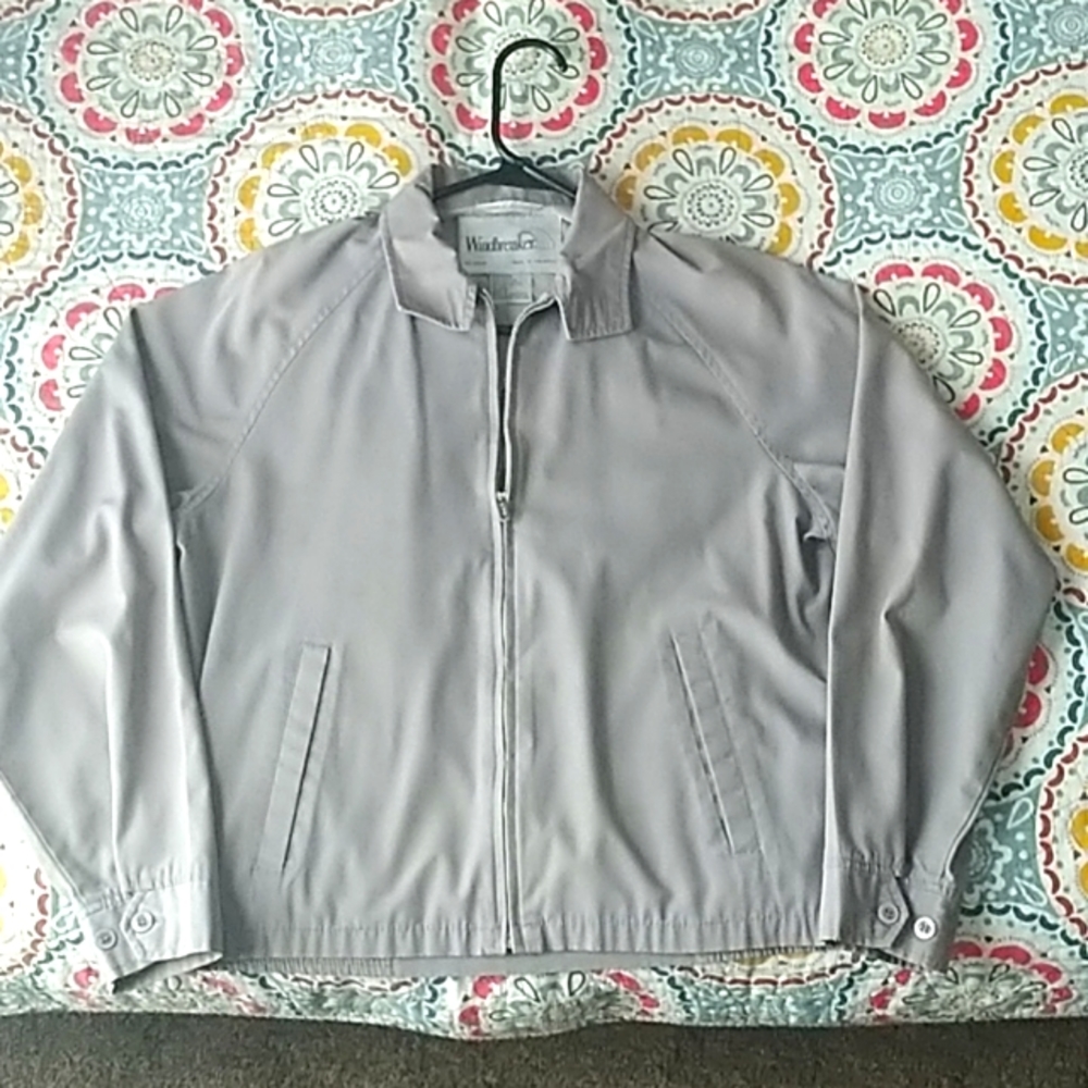 Windbreaker, size S, grey purple color